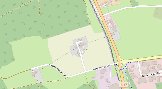 Parcour Bogenschießen auf Satellitenbild