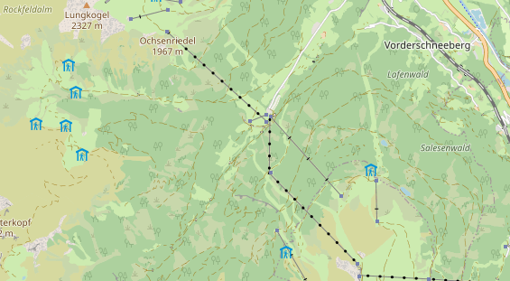 Archery holiday on map