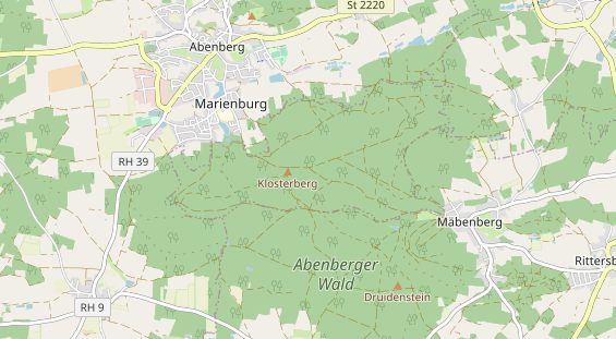 Parcour Bogenschießen auf Karte