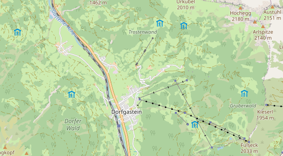 Archery holiday on map