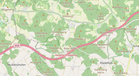 Archery course on map