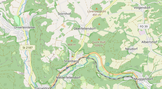 Archery course on map