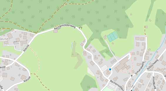 Parcour Bogenschießen auf Satellitenbild