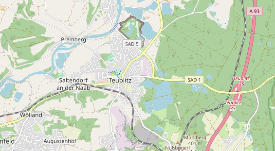 Archery course on map