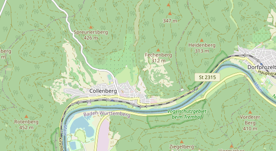 Archery course on map