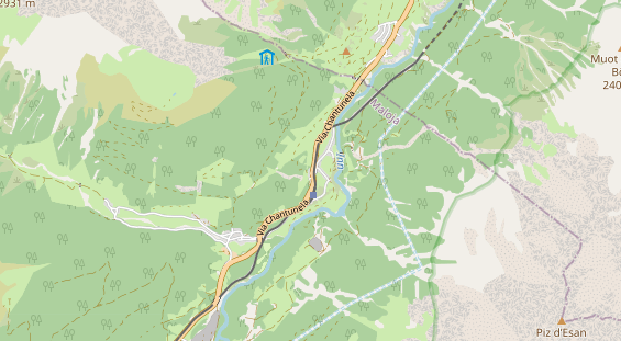 Archery course on map