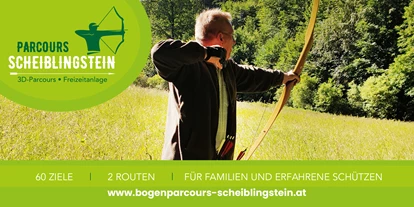 Parcours - Toilettanlagen: ja 24/7 geöffnet - Panzing - Herzlich Willkommen auf unseren Parcours. - Bogenparcours Scheiblingstein