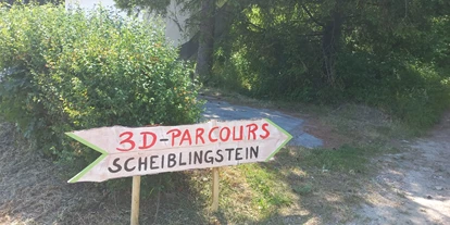 Parcours - erlaubte Bögen: Compound - Rassing - Fast geschafft - auf dem Weg zu unseren Parcours. - Bogenparcours Scheiblingstein