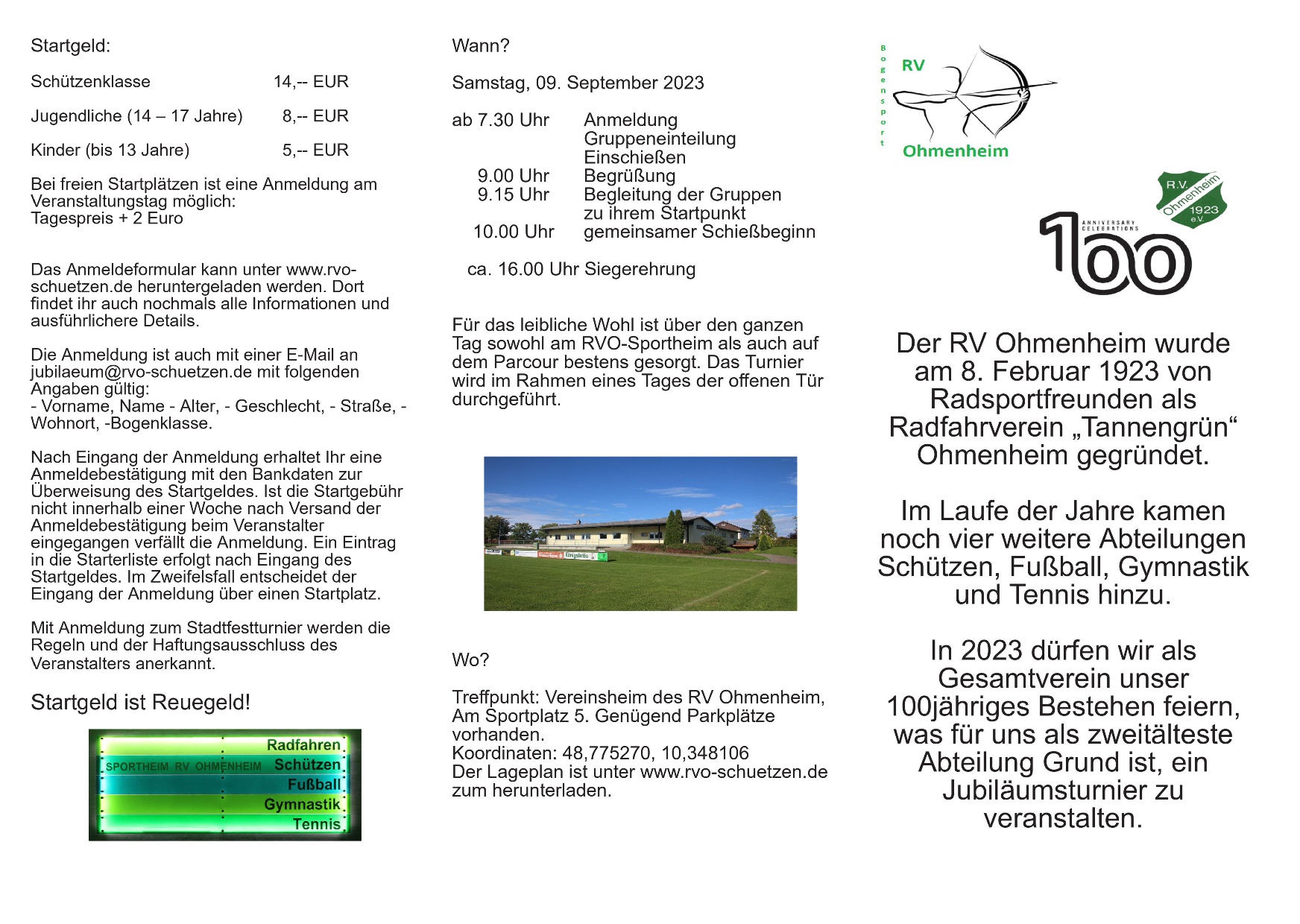 3D Parcour Bogenschießen - Jubiläumsturnier