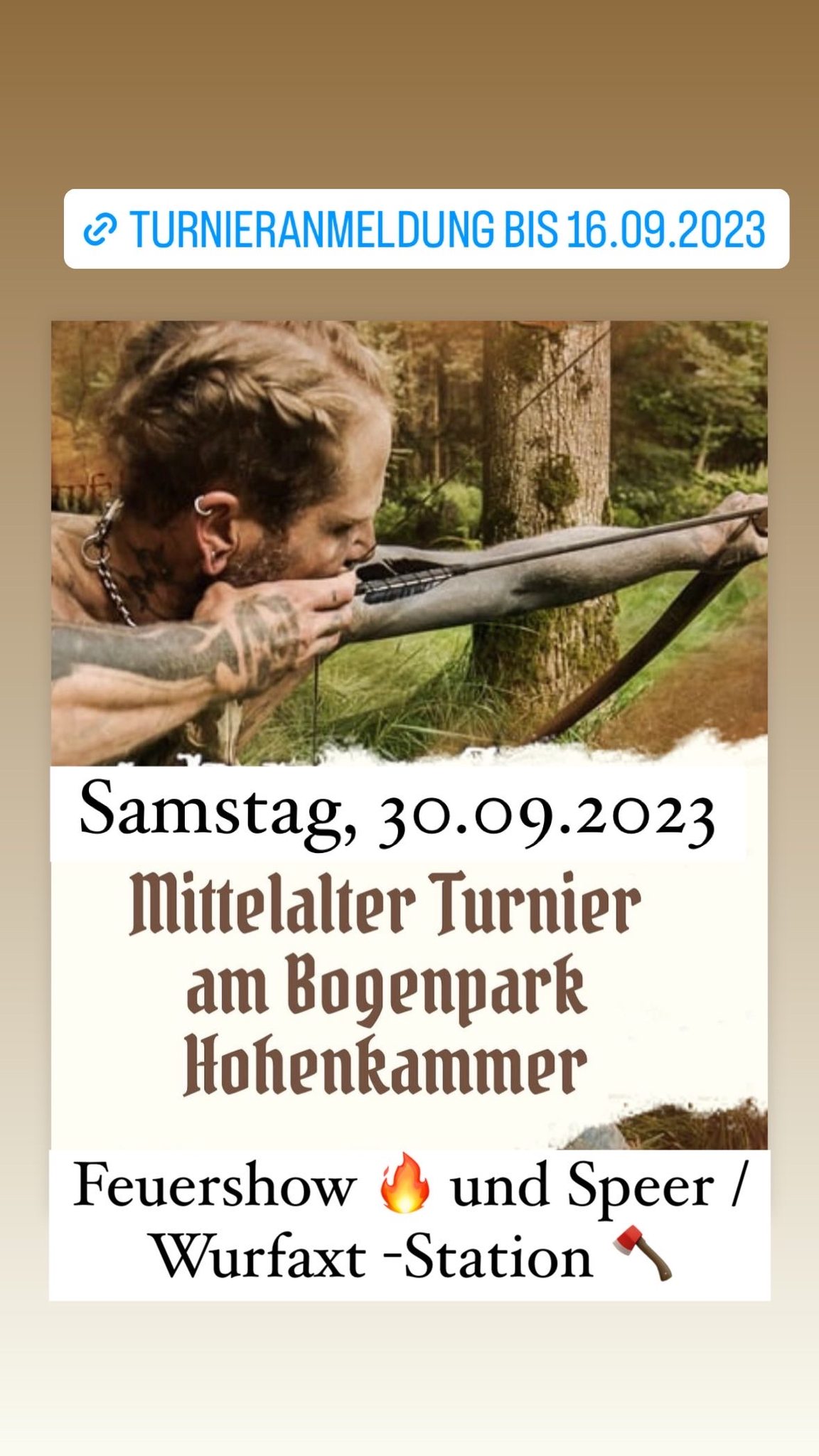 3D Parcour Bogenschießen - Mittelalter Turnier am Bogenpark Hohenkammer