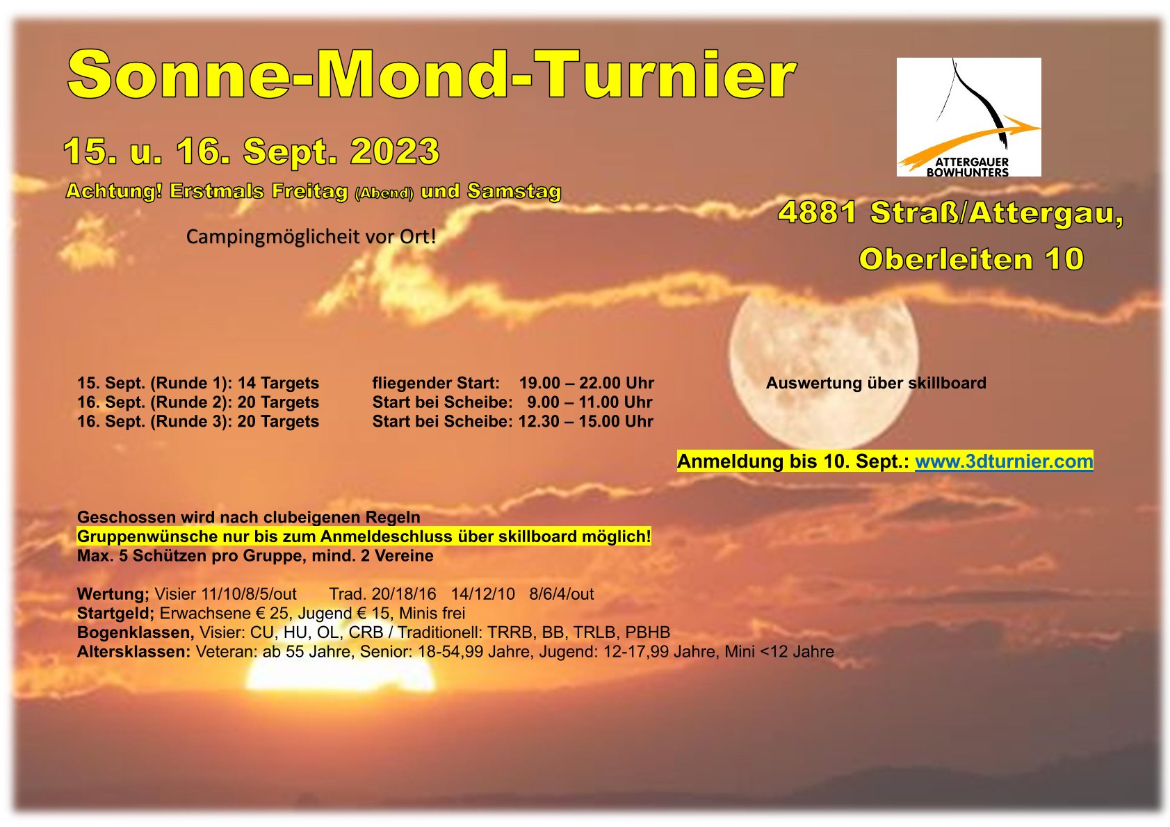 3D Parcour Bogenschießen - Sonne-Mond-Turnier