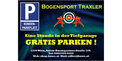 Parcours - wir sind.....: ein Ladengeschäft mit Webshop - Wien Rudolfsheim-Fünfhaus - Bogensport Traxler