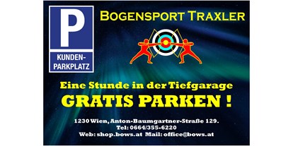 Parcours - wir sind.....: ein Ladengeschäft mit Webshop - Österreich - Bogensport Traxler