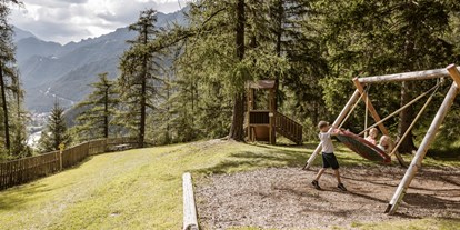 Parcours - Betrieb: Ausflugsziel - Tirol - Naturspielplatz Ochsenbühel bei Pfunds - Ferienregion Tiroler Oberland