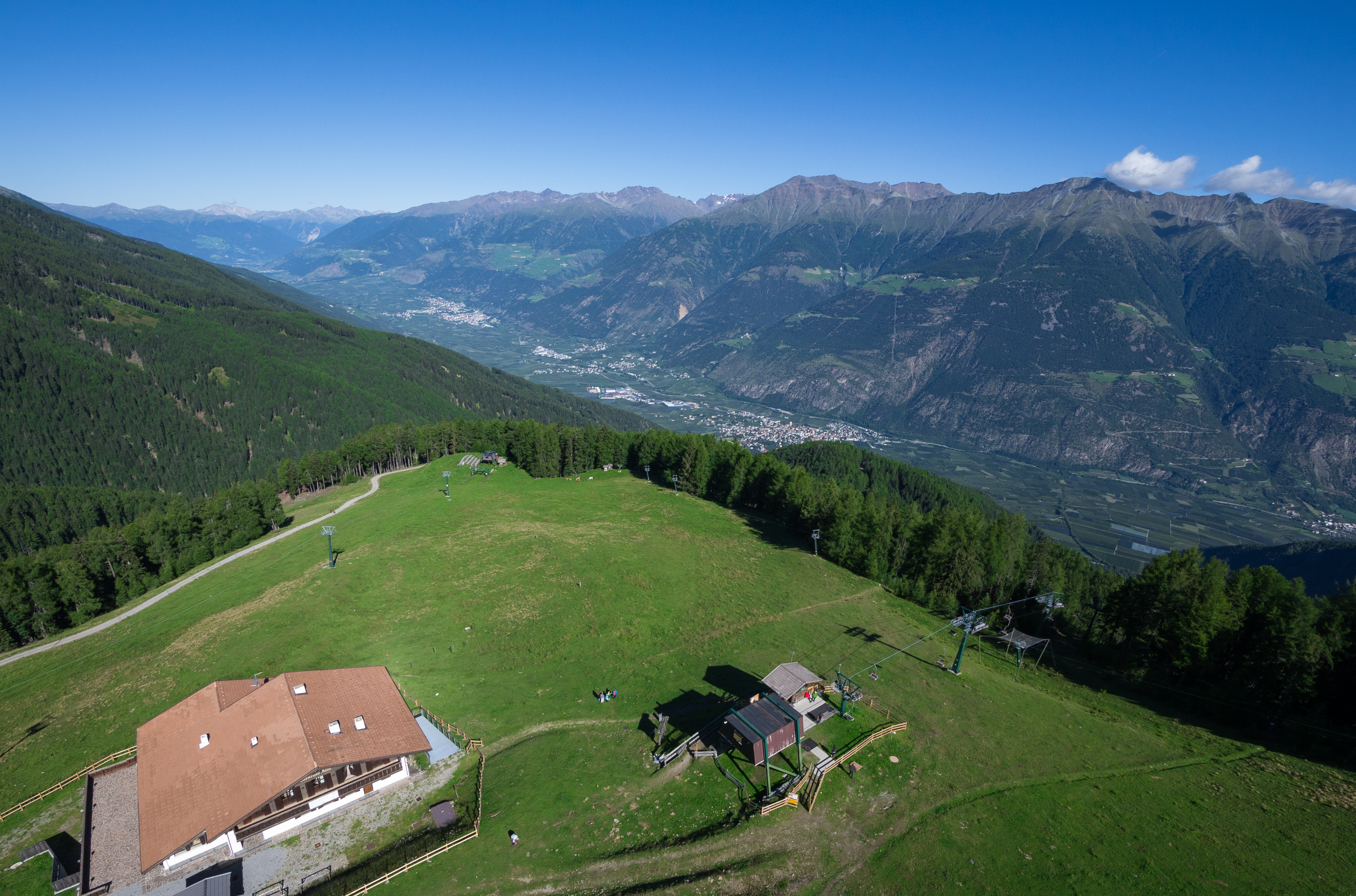 3D archery course - Panoramabild am Almrausch - Traumaussicht  - Bogenparcours Schlegl und Almrausch