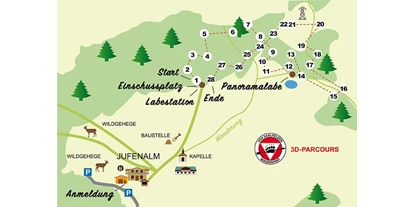 Parcours - Schussdistanz: nah bis weit gestellt - Rettenbach (Mittersill, Hollersbach im Pinzgau) - HSV Saalfelden Bogensport