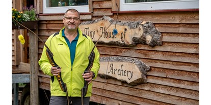 Parcours - Kurse: Einsteigerkurse - Österreich - Unser Shop im "Tiny House of Archery" - Bogensport Pottenbrunn