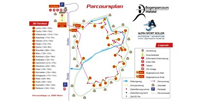Parcours - Einschussplatz - Niederhof (Bruck an der Großglocknerstraße) - 3D Bogenparcours Maltatal