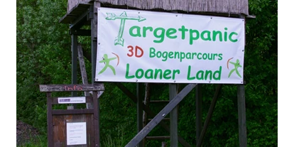 Parcours - Verleihmaterial: ohne Voranmeldung innerhalb der Öffnungszeiten möglich - Moosinning - 3D Waldparcours Targetpanic Loanerland