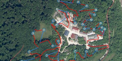 Parcours - Abschusspflöcke: eigene Wahl der Pflöcke - Schernfeld - Tombows quarry Parcours