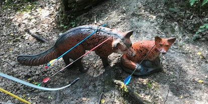 3D archery course - Kaufering - Ein bisschen tun uns sogar die Gummitiere leid. - Gut Moosmühle