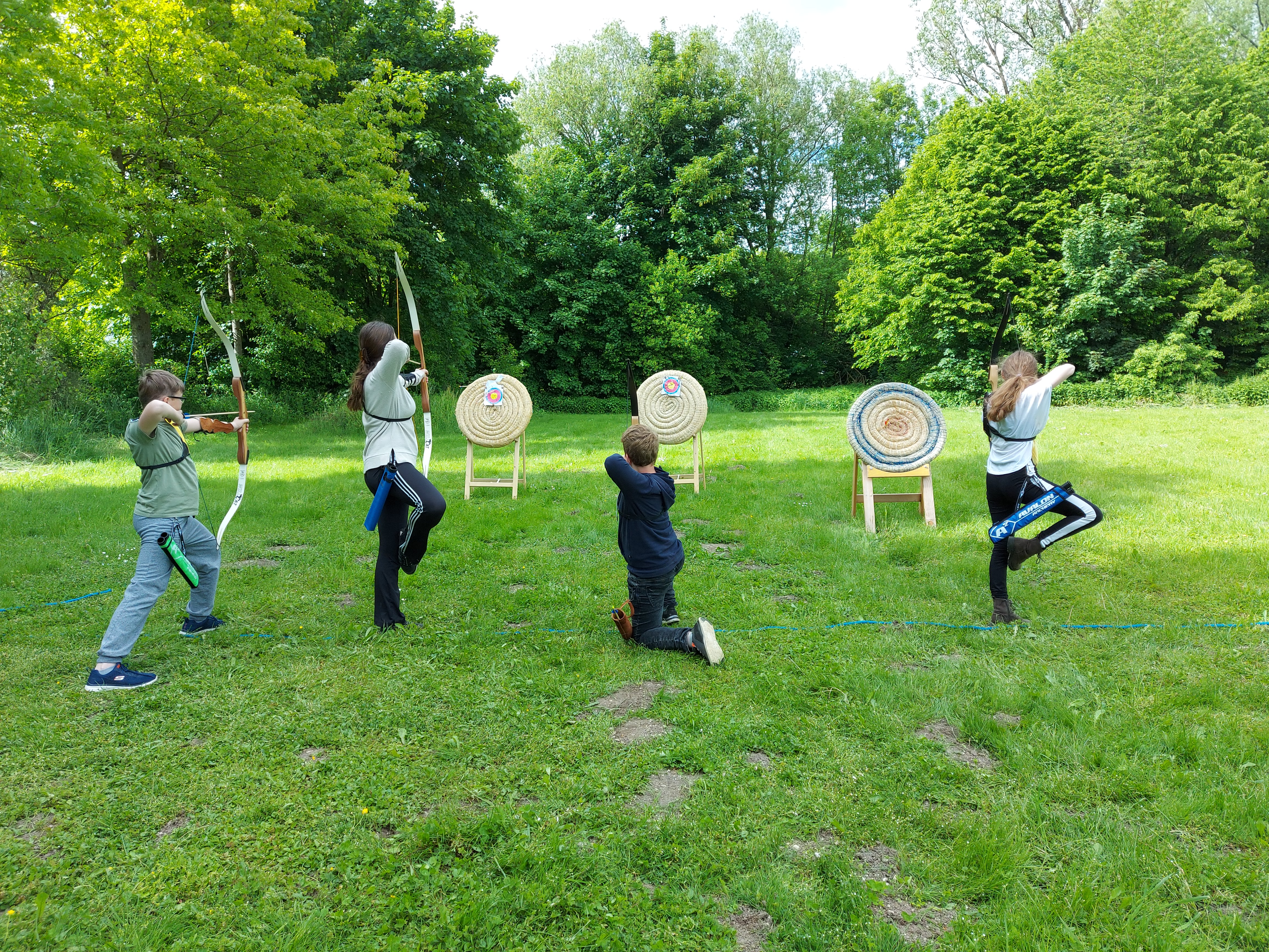 Bogensportschule Centaurus Unterschiedliche Parcours Bogenschießplatz Grieskirchen