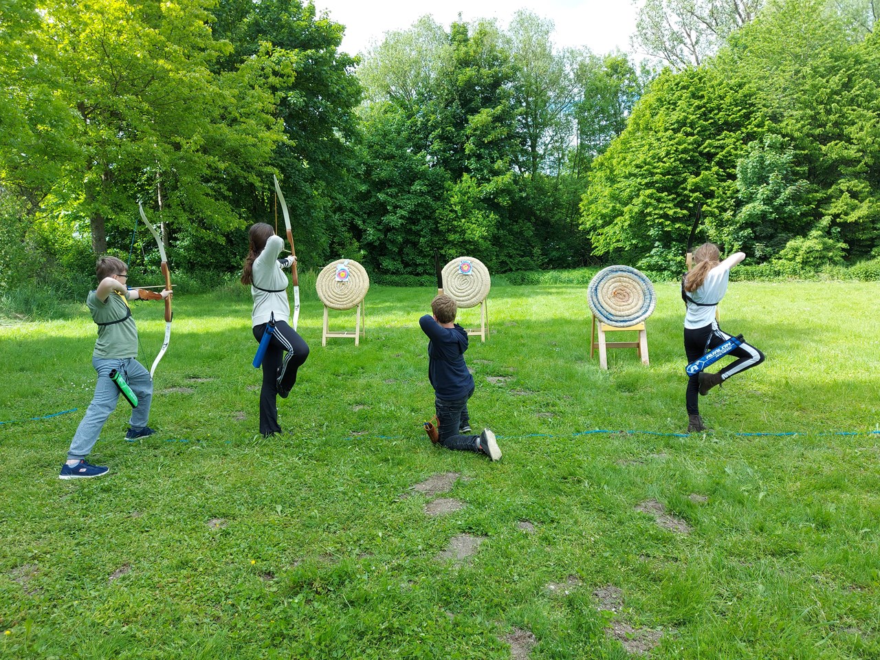 Bogensportschule Centaurus Unterschiedliche Parcours Bogenschießplatz Grieskirchen