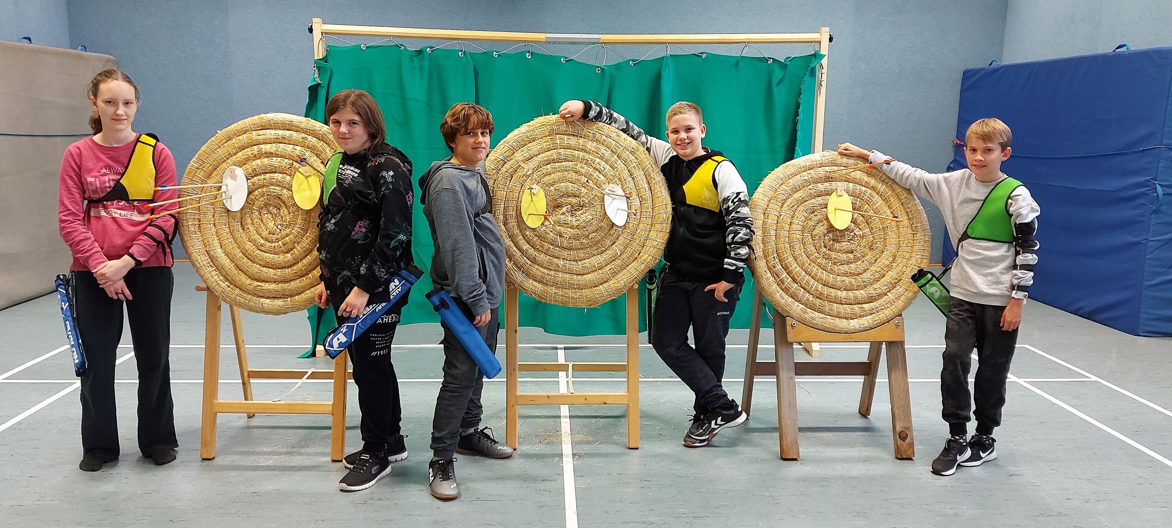 Bogensportschule Centaurus Unterschiedliche Parcours Askö Halle Grieskirchen