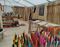 3D - Parcour: Unser Zelt
Leihmaterial und Bogenbauwerkstatt - Nordpfeil