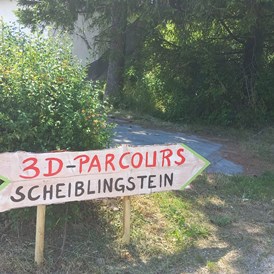 3D - Parcour: Fast geschafft - auf dem Weg zu unseren Parcours. - Bogenparcours Scheiblingstein