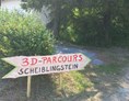 3D - Parcour: Fast geschafft - auf dem Weg zu unseren Parcours. - Bogenparcours Scheiblingstein