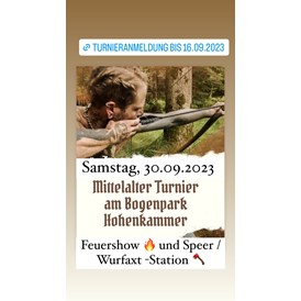 Veranstaltung-Details: Mittelalter Turnier am Bogenpark Hohenkammer