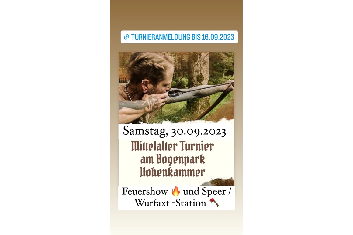 Veranstaltung-Details: Mittelalter Turnier am Bogenpark Hohenkammer