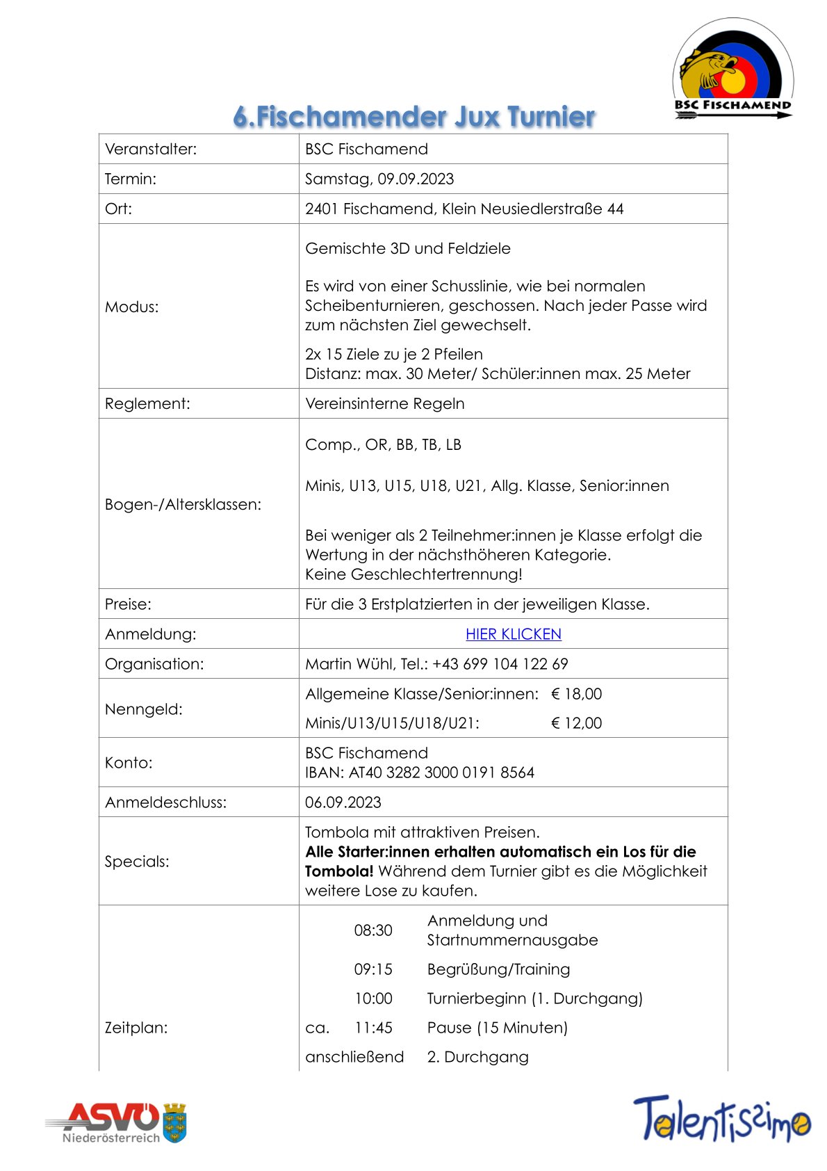 Veranstaltung-Details: 6. FISCHAMENDER JUXTURNIER