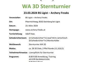 Veranstaltung-Details: WA 3d Sternturnier