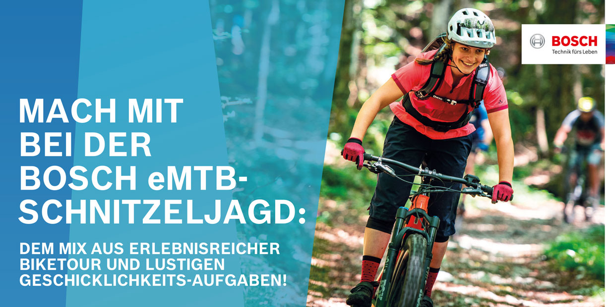Veranstaltung-Details: Bosch (e)MTB-Schnitzeljagd - Schnitzeljagd