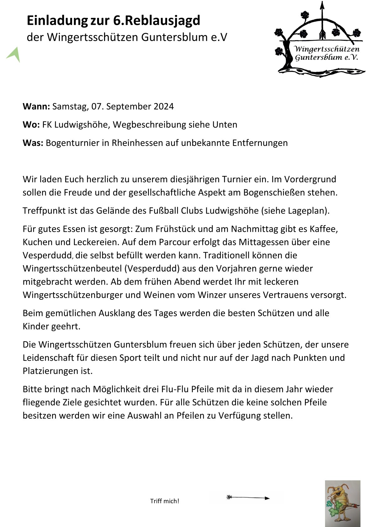 Veranstaltung-Details: 6te Reblausjagd der Wingertschützen Guntersblum