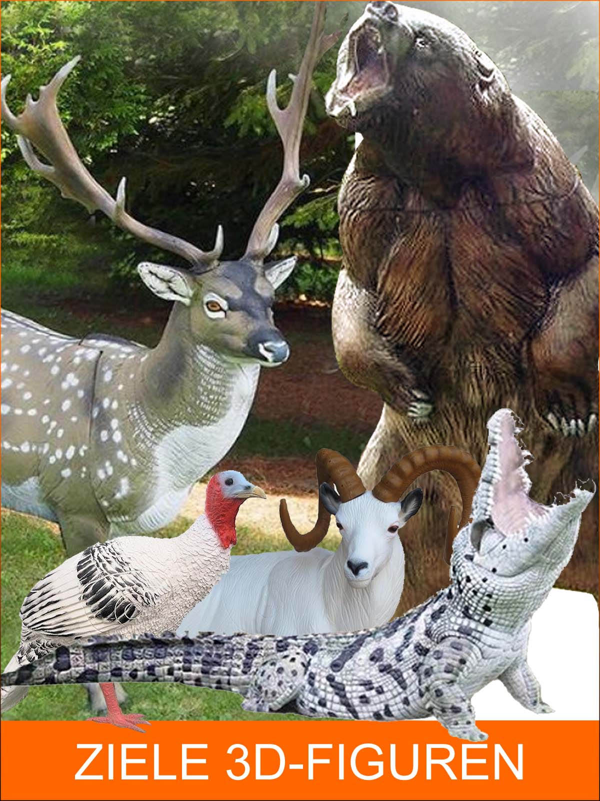 Einkaufen: Finde hier viele realistische Natur Foam 3D Figuren-Ziele. - ACS archery center schweiz