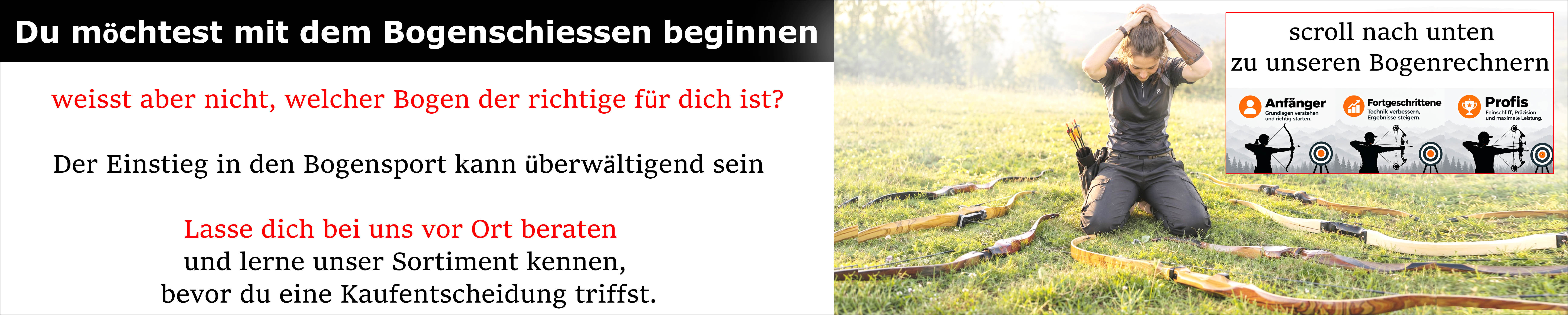 Einkaufen: Bogenauswahl für Beginner - ACS archery center schweiz