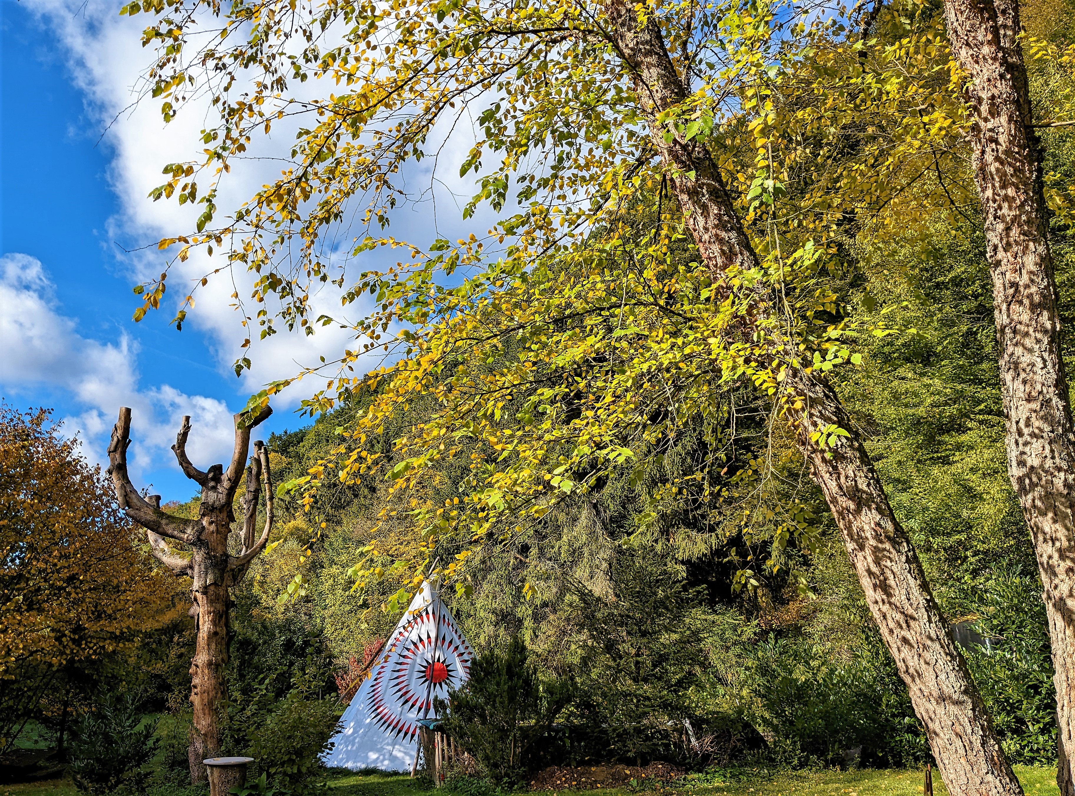 3D Parcour Bogensport - Deutschland - Willkommen im Naturcamping-Paradies – wo Einfachheit, Naturverbundenheit und rustikaler Charme aufeinandertreffen!
Als Bogenschütze*in oder Kursteilnehmer*in haben Sie die Möglichkeit, im eigenen Zelt oder Wohnwagen zu übernachten. Für ein authentisches Naturerlebnis stehen Ihnen auch das Tipi “Feathered Sun” und ein gemütlicher Schäferwagen zur Verfügung. - Wamputah - Andreas Schmidt