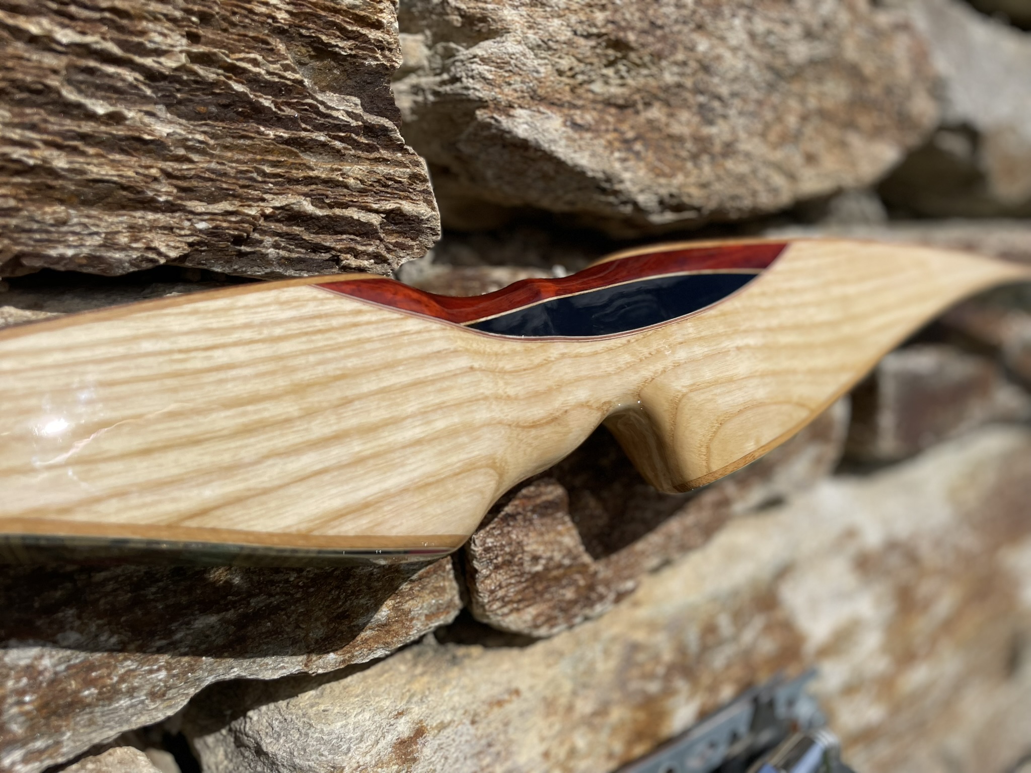 3D archery course - Austria - Modell KIWARA, Esche, Ebenholz, Padouk - Bogenbau Wienerwald