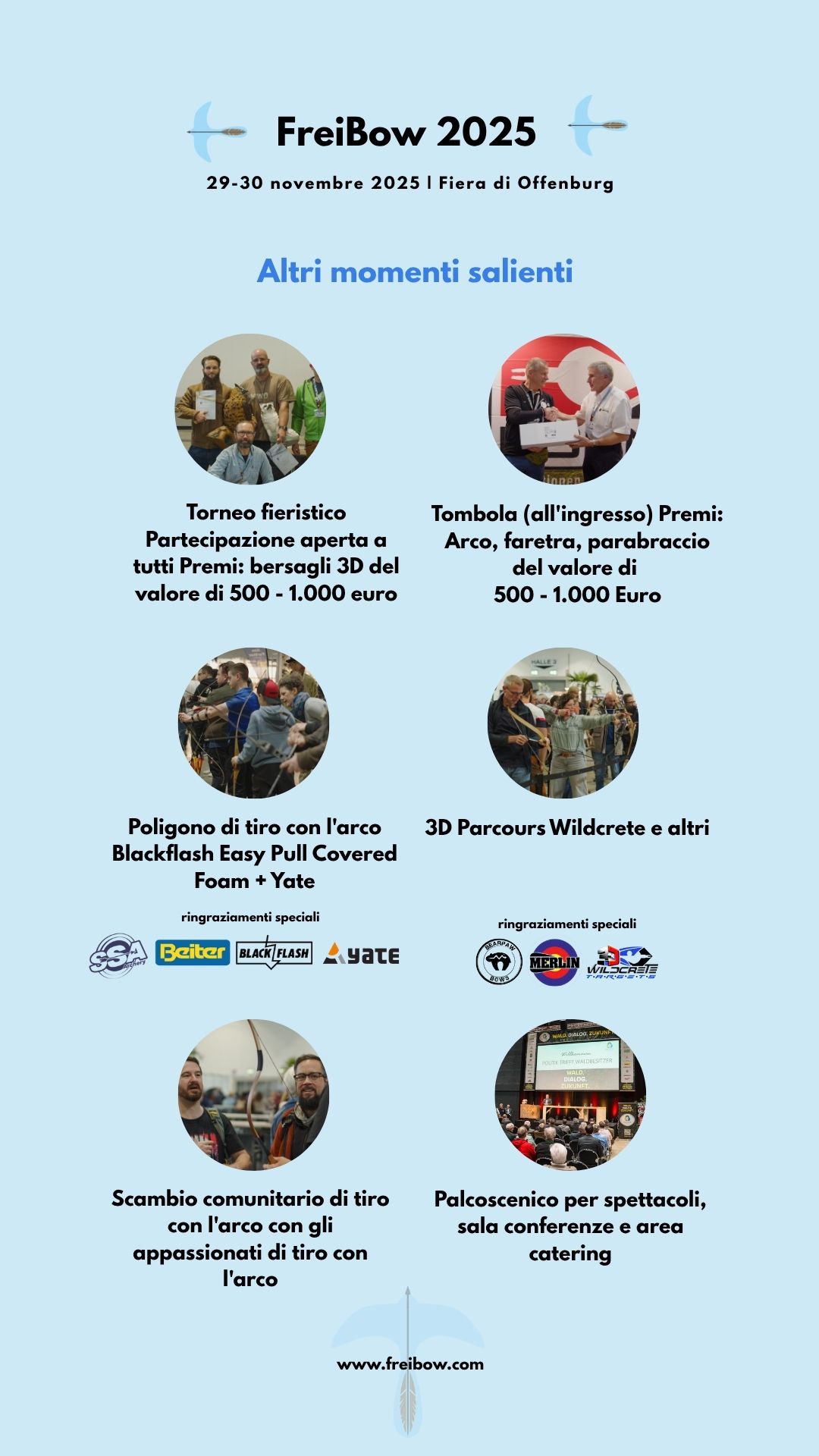 Veranstaltung-Details: Besonderheiten 2025 - FreiBow Bogensportmesse in Offenburg 