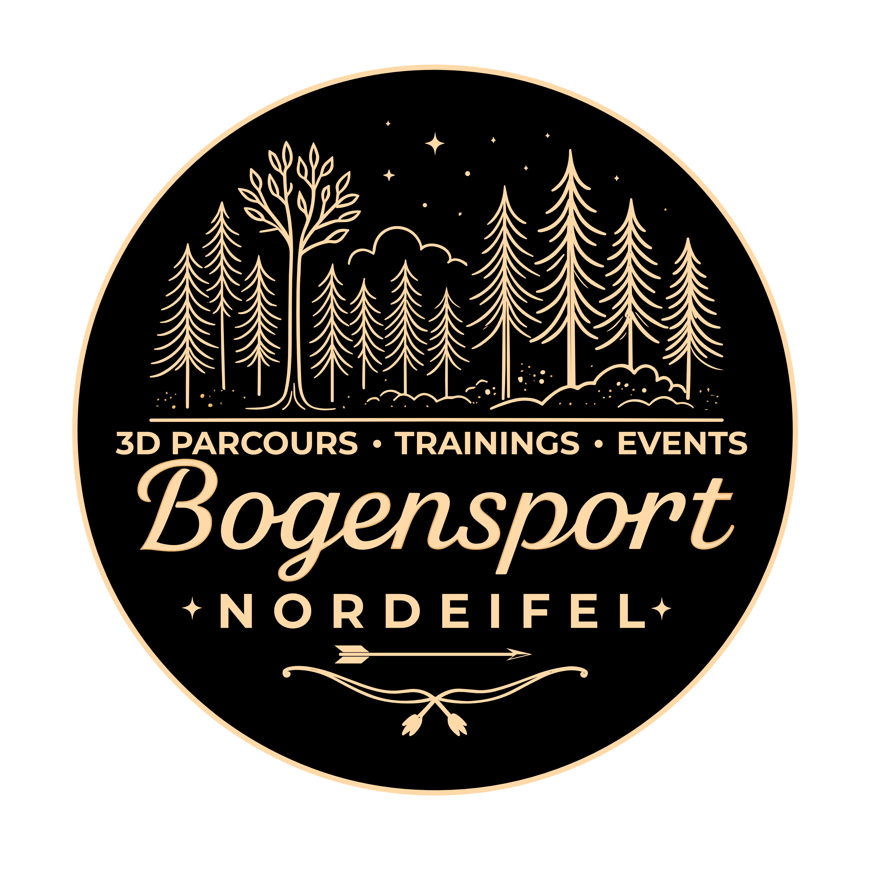 3D Parcour Bogenschießen: Logo Bogensport-Nordeifel - Bogenparcours Kammerwald