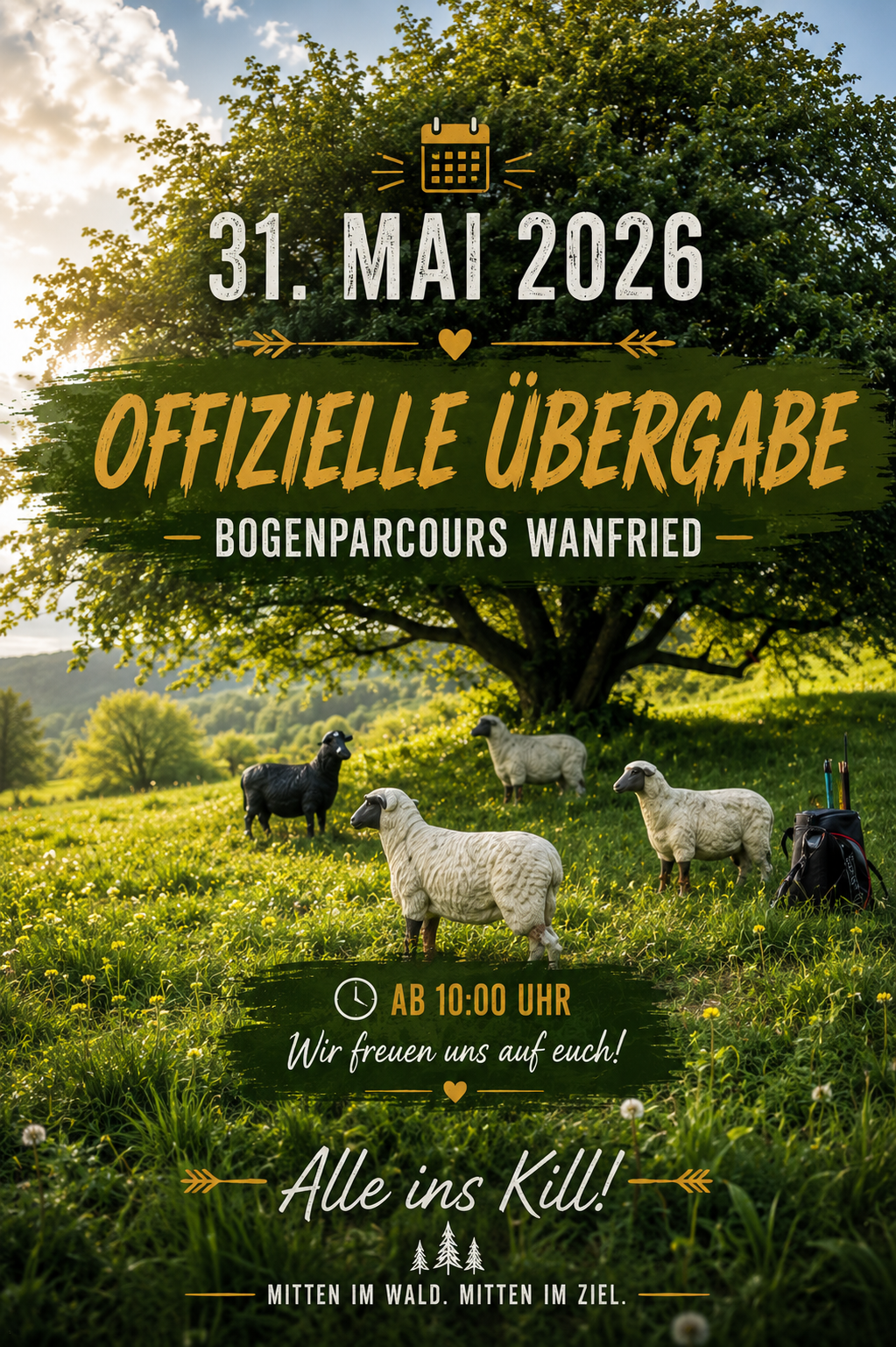 3D Parcour Bogensport - erlaubte Bögen: Compound - Bogensportparcours Wanfried