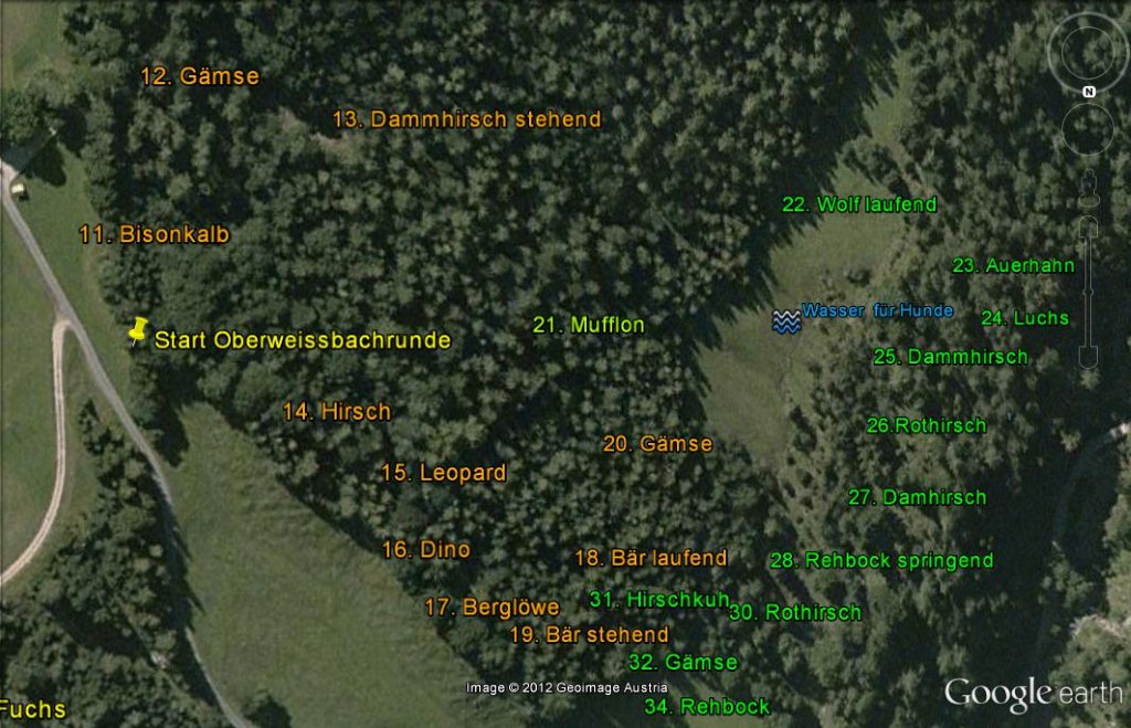 B.O.W.- BOGENPARCOURS OBERWEISSBACH WAIDRING Unterschiedliche Parcours 3. Runde