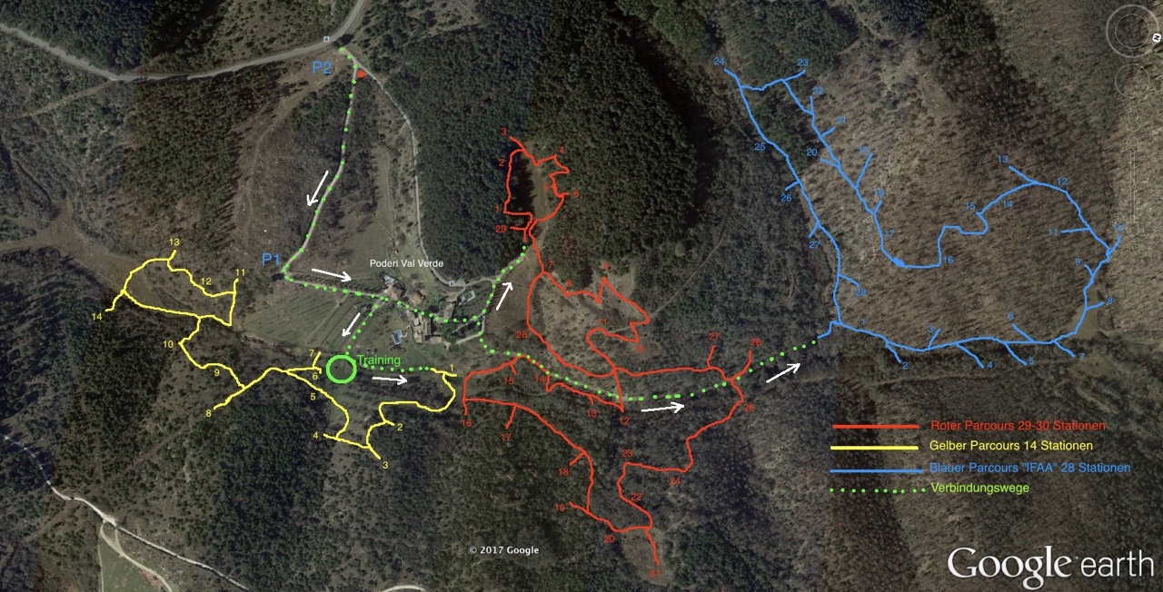 Poderi Val Verde  - Chianti 3D Archery Unterschiedliche Parcours Chianti 3D Archery