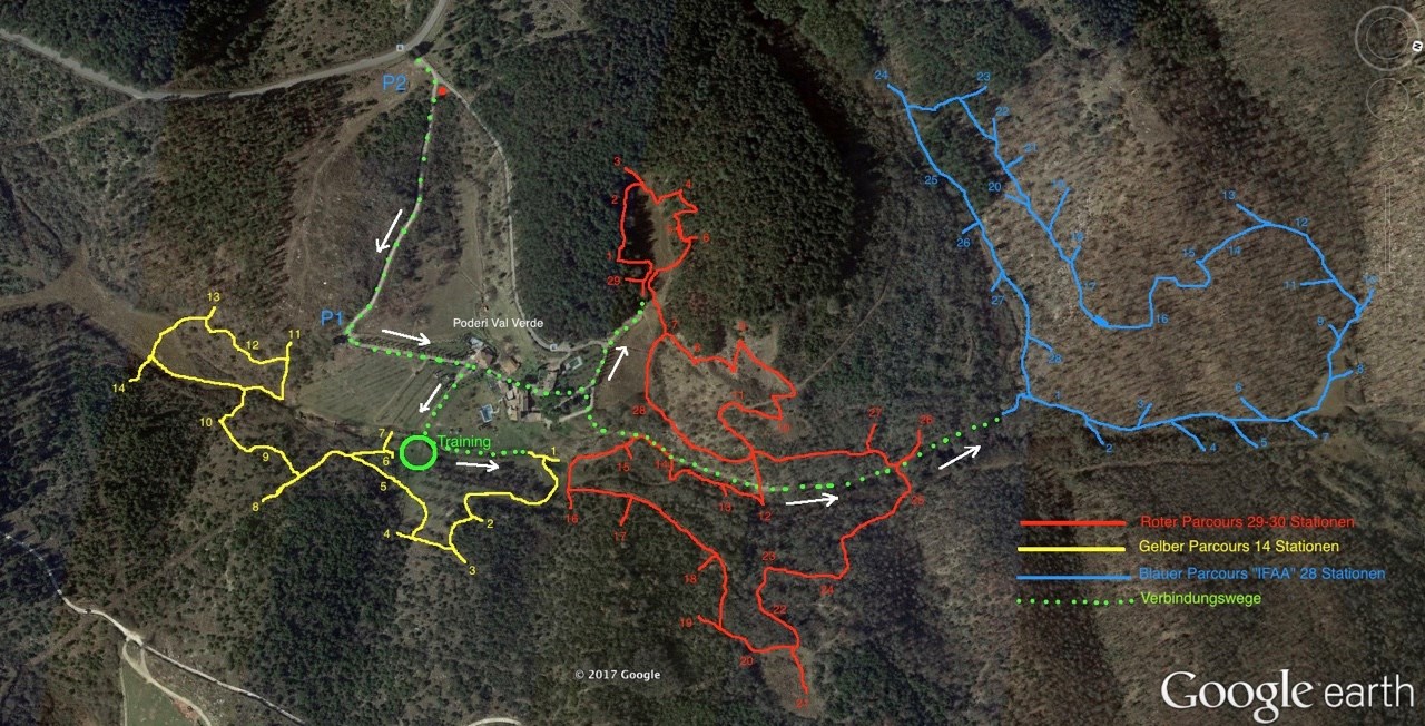 Poderi Val Verde  - Chianti 3D Archery Unterschiedliche Parcours Chianti 3D Archery