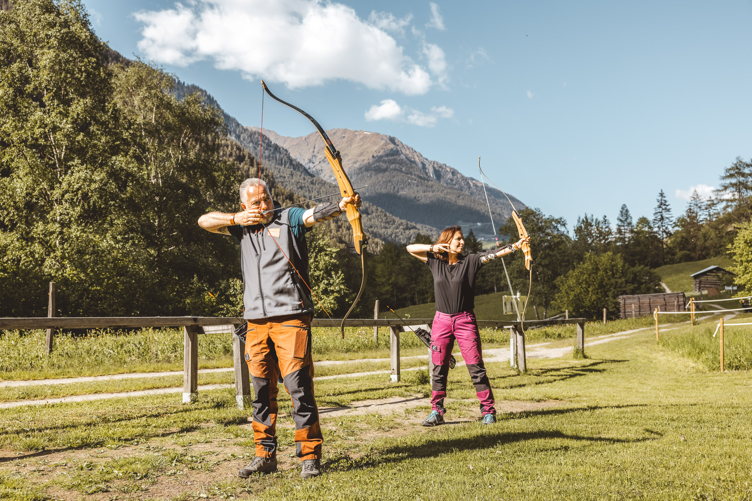 3D Parcour Bogensport - Bogenhalle - Bogenparcours Pfunds Tirol - 3 Länder Bogenpark