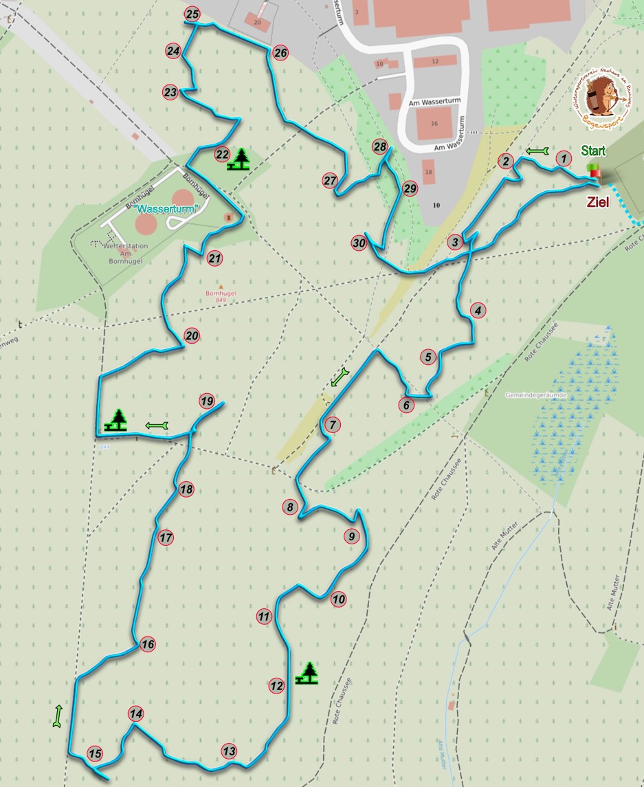 3D Parcour Bogenschießen: Bogenpfad Am Rennsteig