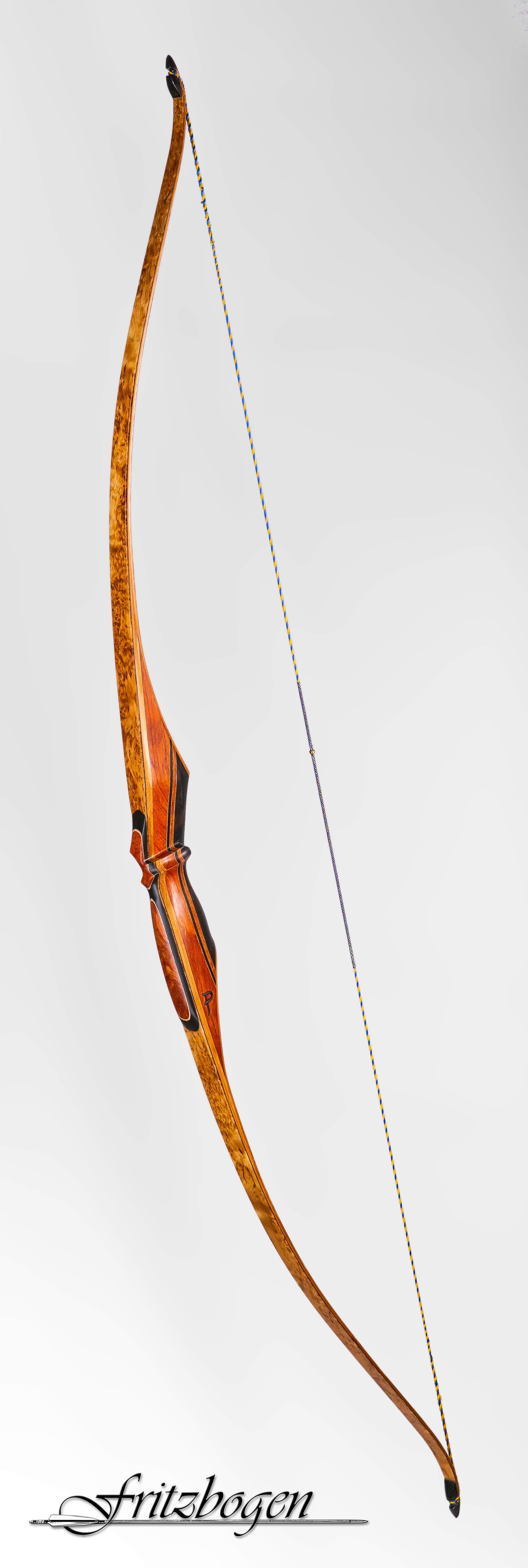 3D Parcour Bogensport - Bayern - Hybrid-Bogen "FALKE M" 
Griff Ebenholz/Bubinga  // WA Maserbirke - Fritz Preuß - FRITZBOGEN